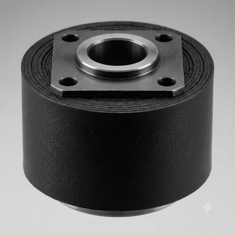 Rubber anti-vibration mount for plant equipment noise reduction